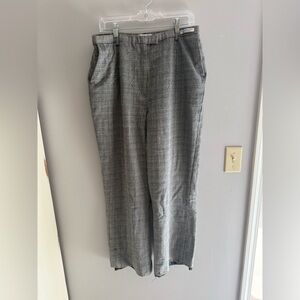 VTG Pendleton Black White Glen Plaid Dress Pants Womens SZ 14W 100% Virgin Wool